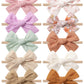 Doboi 10Pcs Baby Headbands Girls Hair Bows Nylon Linen Hairbands Handmade Hair Accessories For Newborn Infant Toddlers Little Gi