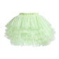 Elamccor Baby Girls' Tutu Skirt Toddler 6 Layered Tulle Tutus 1-8T Light Green