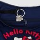 BAGGU Medium Nylon Crescent Bag - Embroidered Hello Kitty & Teddy
