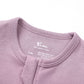 O2 Baby Baby Boys Girls Organic Cotton Zip Front Sleeper Pajamas, Footed Sleep  'N Play(Newborn, Mauve)