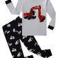 Family Feeling Excavator Baby Boys Long Sleeve Pajamas Sets Cotton Pyjamas Toddler Infant Kids 18-24 Months Grey