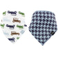 Hudson Baby Unisex Baby Cotton Bandana Bibs, Car, One Size