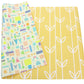 Baby Care Play Mat (Large, Sea Petals - Yellow) 82'' X 55'' Original One-Piece Reversible Rollable Waterproof Play Mat For Infan