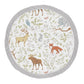 Sweet Jojo Designs Grey, Green And Brown Playmat Tummy Time Baby And Infant Play Mat For Woodland Animal Toile Collection