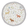 Sweet Jojo Designs Grey, Green And Brown Playmat Tummy Time Baby And Infant Play Mat For Woodland Animal Toile Collection