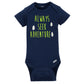 Gerber Baby Boys 5-Pack Short Sleeve Variety Onesies Bodysuits Hedgehog 0-3 Months