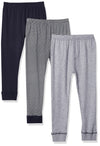 Luvable Friends Unisex Baby Cotton Pants, Stripe Navy Gray, 0-3 Months