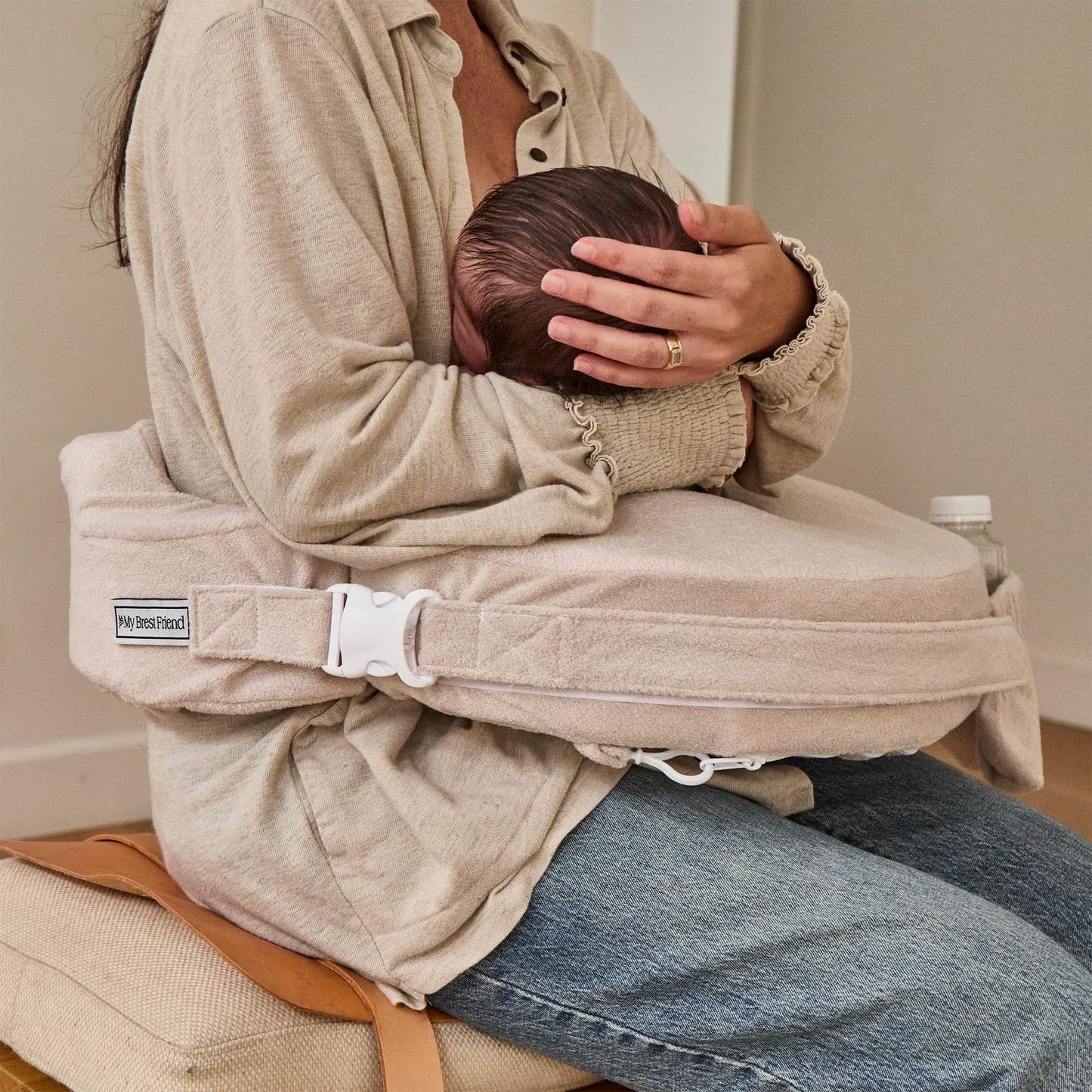 My Brest Friend Nursing Pillow - Deluxe - Enhanced Comfort W/Slipcover - Ergonomic Breastfeeding Pillow For Ultimate Support For
