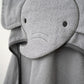 Ingenuity Clean & Cuddly Hooded Baby Elephant Bath Animal Towel - Perfect Shower Gift - Grazer
