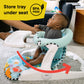 Baby Einstein Unisex Sea Of Support 2 In 1 Sit Up Floor Seat With Soft Seat Pad, Store Tray, And Sea Of Sensory Details, Multico