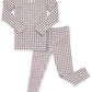 Avauma Baby Boys Girls Pajama Set 6M-7T Kids Cute Toddler Snug Fit Pattern Design Pjs Cotton Sleepwear (Check.Purple.Xl)
