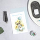 Huxters Baby Boy Cards - Cute A5 Baby Boy Cards Congratulations - Elegant Hello Congratulations Baby Boy Card With Bunny Design