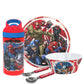 Zak Designs 5-Piece Dinnerware Set, Marvel Universe - Durable Plastic & Stainless Steel - Includes Water Bottle, 8-Inch Plate, 6