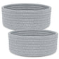 Abenkle 2 Pack Small Baskets, Cotton Rope Woven Basket, Cute Mini Tiny Storage Baskets, Decorative Boho Basket For Nursery Livin