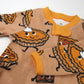 Honestbaby Baby Celebration Sleep & Play Footed One-Piece Pajama Sleeper 100% Organic Cotton, Pie Party, Newborn