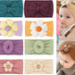 Sednria 8 Pcs Baby Flower Headbands Nylon Head Bands Soft Elastics Stretchy Cute Warm Hairbands Hair Bow Accessories For Girls N