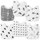 Zainpe 6Pcs Snap Muslin Bibs For Boys Girls Cotton Baby Bibs Machine Washable Adjustable Unisex Burp Cloths With 6 Absorbent Sof