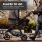 Baby Jogger City Mini Gt2 All-Terrain Stroller, Black, Complete With Adjustable Handlebar, Hand-Operated Parking Brake, And Car