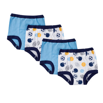 Gerber Baby Boys Infant Toddler 4 Pack Potty Training Pants Underwear Blue Sport 18 Months