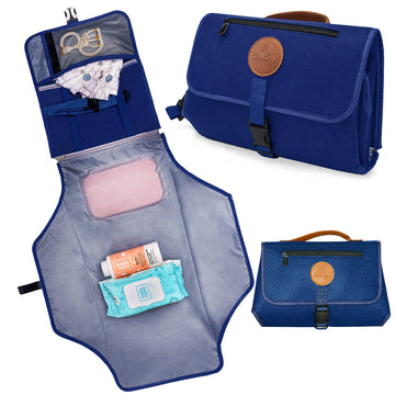 Portable Changing Pad For Baby - Diaper Changing Pad Portable - Waterproof, Foldable And Easy To Clean Travel Baby Changing Pad