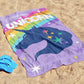 Jay Franco Unicorn Academy Bath Pool Beach Towel - Kids Purple Super Soft & Absorbent 100% Cotton Towel, Measures 28 X 58