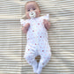 Owlivia Baby Boy Romper, Unisex Short-Sleeve Summer Outfit, 100% Organic Cotton Boy One-Piece Jumpsuit(12-18 Months, Ruffle Pink