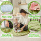 Snappea Baby Activity Mat. Jungle Baby Play Gym Mat, Tummy Time Mat With 8 Baby Toys And Handle. Non Slip, Soft 37In Baby Play M