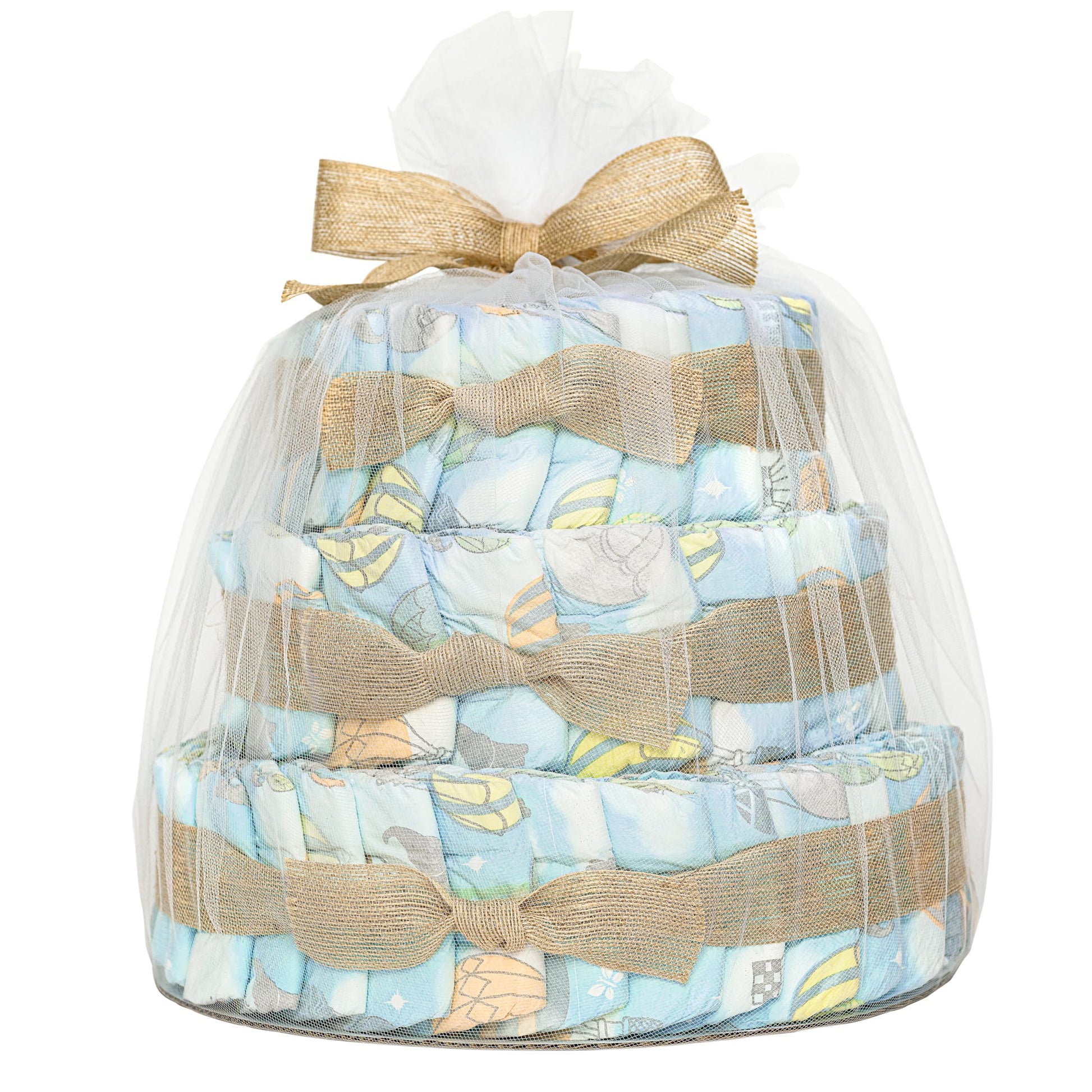 The Honest Company Deluxe Diaper Cake | Clean Conscious Diapers, Baby Personal Care, Plant-Based Wipes | Above it All | Deluxe, 