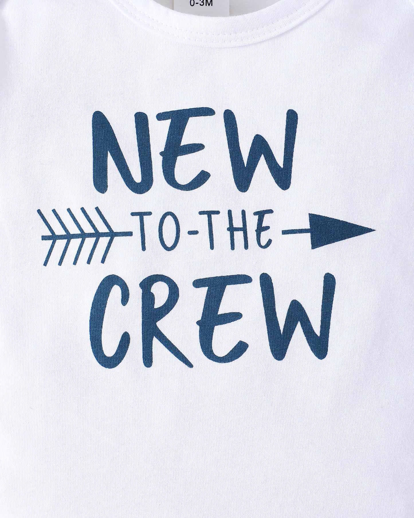 Renotemy Baby Boy Summer Clothes Short Sleeve New To The Crew Toddler Boy Clothes Outfits Blue Boy Outfits 12-18 Months