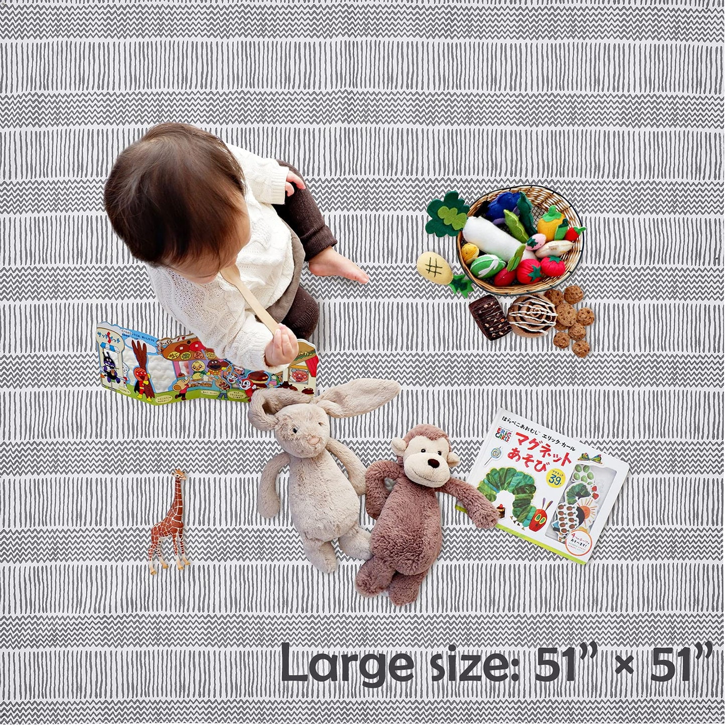 Splat Mat For Under High Chair/Arts/Crafts, Triluby 51' Waterproof Non Slip Food Splash Mat For Eating Mess, Washable Weaning M