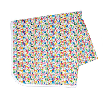 Bapronbaby Rainbow Watercolor Floral Splash Mat - Waterproof Catch-All For Under High Chairs, Floors, Tables, Playtime Or Arts &