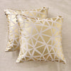 Home Centre Lunaa Trilogy Set Of 2 Foil Printed Cushion Covers  40X40Cm