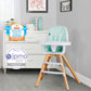 Evolur Zoodle 2 in 1 Convertible Baby High Chair in Mint