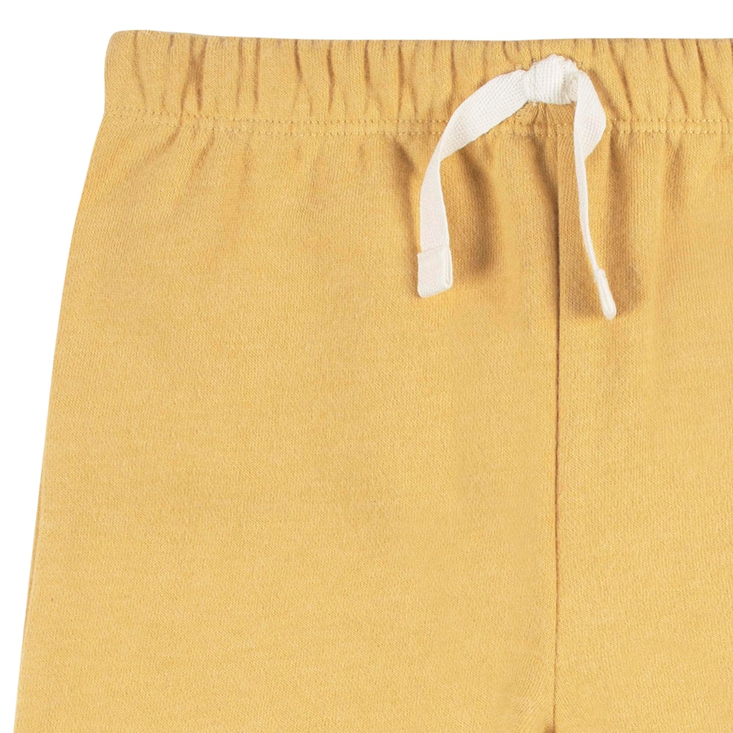 Gerber Baby Girls Toddler 2-Piece Fleece Sweatshirt And Jogger Set, Yellow Solid, 3T