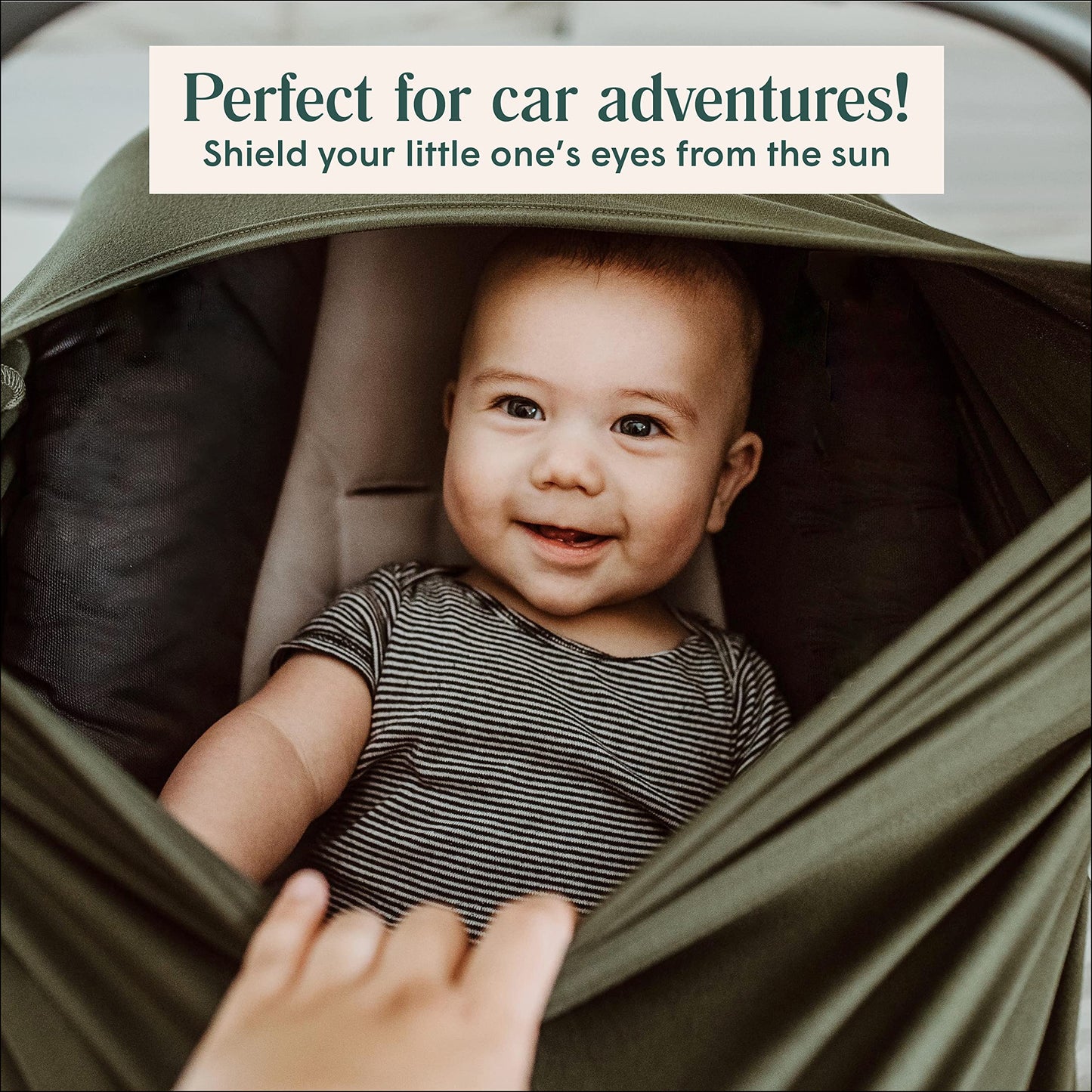 Breathable Nursing Cover Up And Car Seat Cover For Babies Simka Rose - Breastfeeding Cover For Baby Boy & Girl - Adjustable Stre