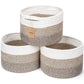 Maxuni Small Rope Baskets for Storage, Baskets for Gifts Empty, Cute Round Woven Basket, Decorative Shelf Baskets 9.82?.82?.1 , 