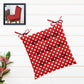 Oasis Hometex Chair Cushion 16x16 Inch Cotton Printed Seat Pad with Ties | Dining Chair Cushion | Soft Thick Seat Cushion for Di