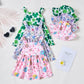 Baby Girl Dress Newborn Easter Dress Summer Pink Eggs Bunny Halter Dresses With Hat Cute Baby Easter Outfit Set Infant Clothes F