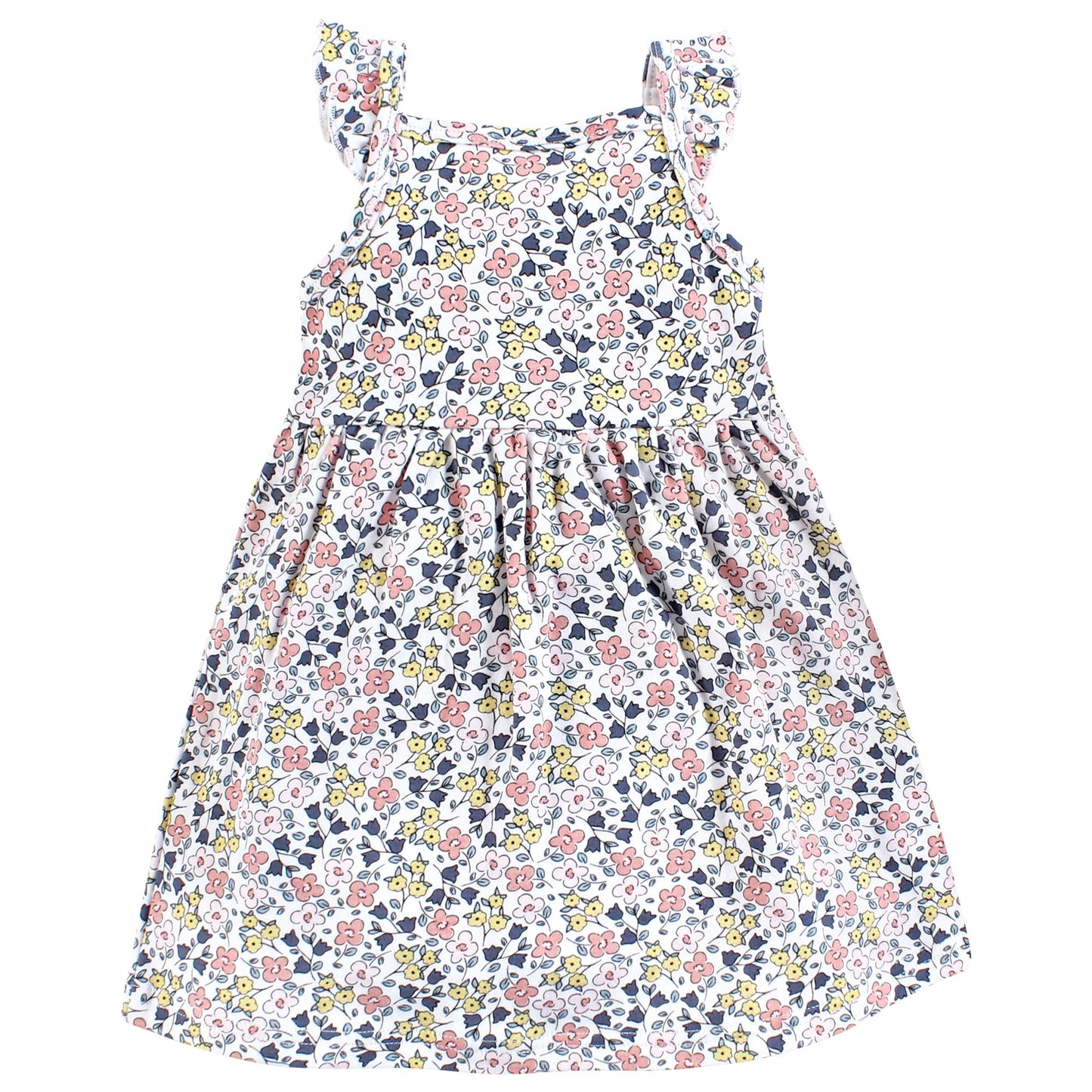 Hudson Baby Baby Girls Cotton Dresses, Ditsy Floral, 9-12 Months