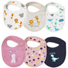 Real Baby Pure Cotton Bibs Multicolored (02 Years, Pack Of 6)
