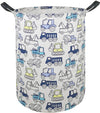 Acmuuni 19.7 ' Round Laundry Basket Laundry Hamper With Handles,Baby Toys Storage Organizer Bins Laundry Gift Basket For Boys A