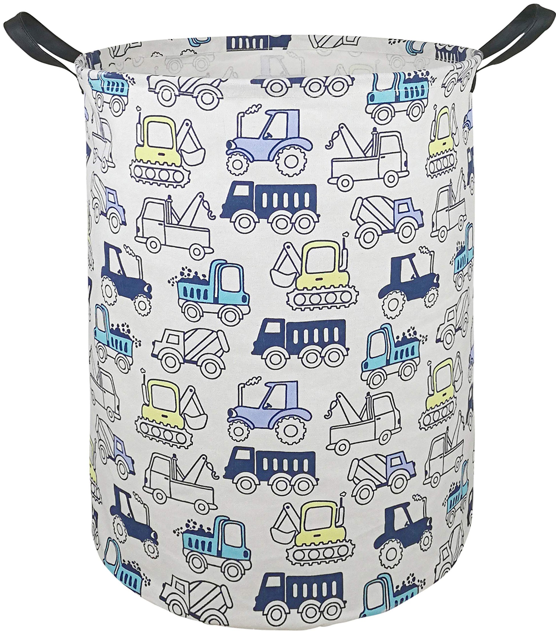 Acmuuni 19.7 ' Round Laundry Basket Laundry Hamper With Handles,Baby Toys Storage Organizer Bins Laundry Gift Basket For Boys A