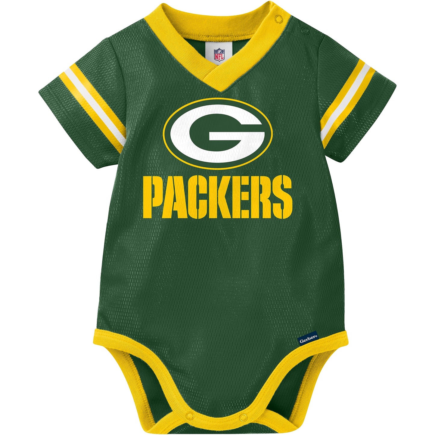 Gerber Unisex Baby Standard NFL Jersey Onesie Bodysuit, Team Color, 6-12 Months