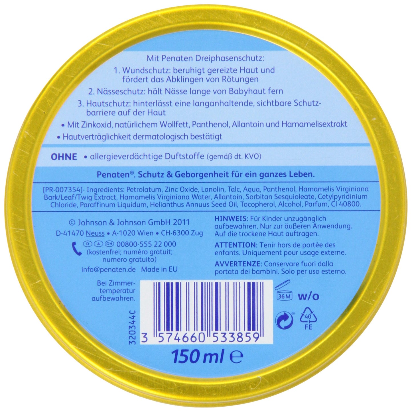 Penaten Baby Cream Cr      Me Large, 5.1-Ounce