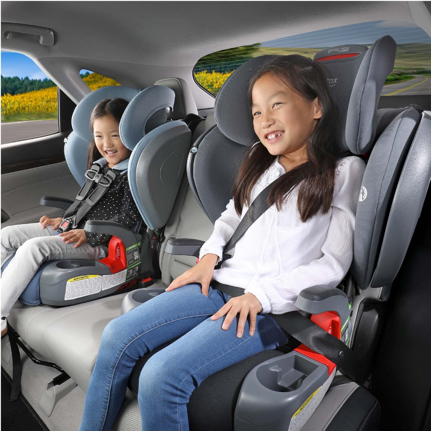 Britax Grow with You ClickTight Harness-2-Booster Car Seat, 2-in-1 High Back Booster, Green Contour