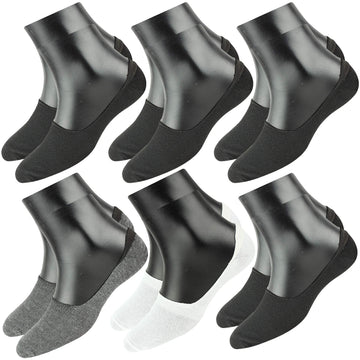 Pinkit Unisex Cotton Multicolor Socks (Pack Of 6 Pairs) No Show Cotton Loafer Socks