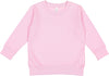 Rabbit Skins Toddler Fleece Long Sleeve Pullover Sweatshirt, Pink, 7T