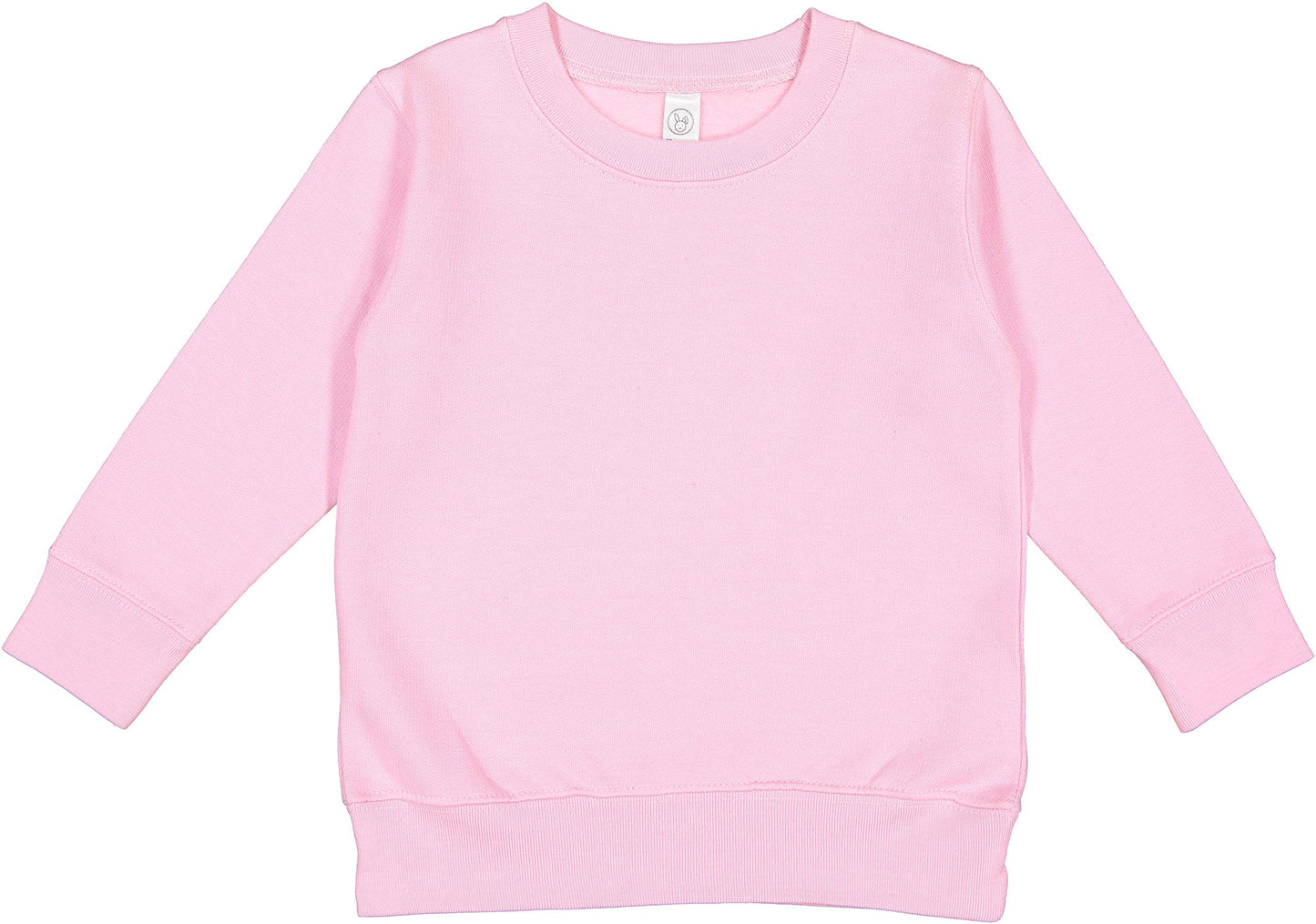 Rabbit Skins Toddler Fleece Long Sleeve Pullover Sweatshirt, Pink, 7T