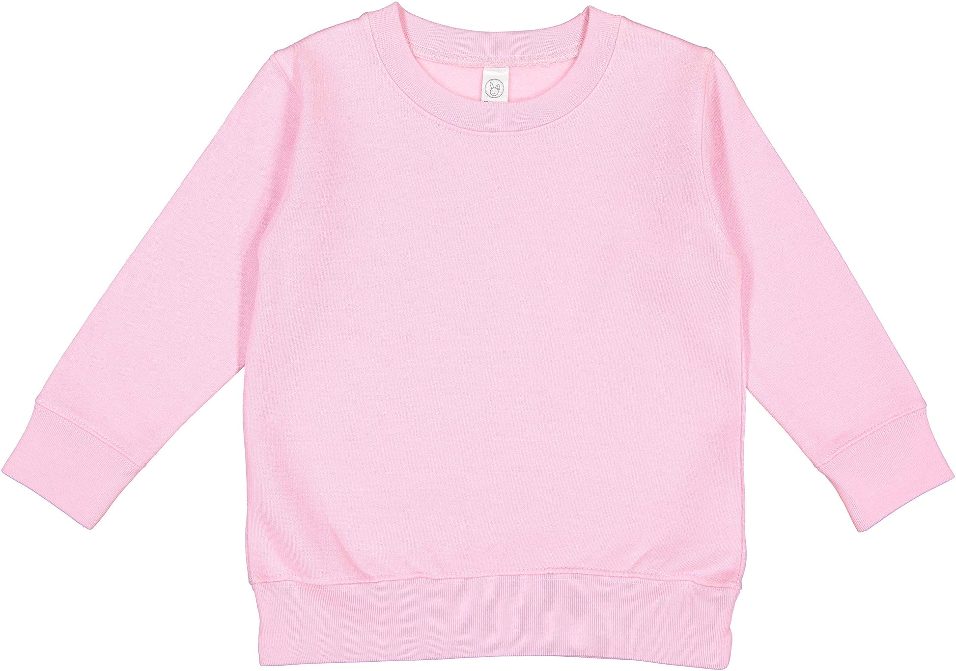 Rabbit Skins Toddler Fleece Long Sleeve Pullover Sweatshirt, Pink, 7T