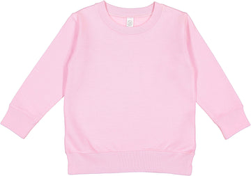 Rabbit Skins Toddler Fleece Long Sleeve Pullover Sweatshirt, Pink, 7T